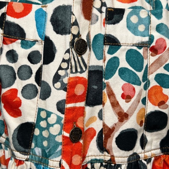 NWOT FARM Rio Button Down Dress Balloon Sleeve Adjustable Belt (XS) - Picture 14 of 14